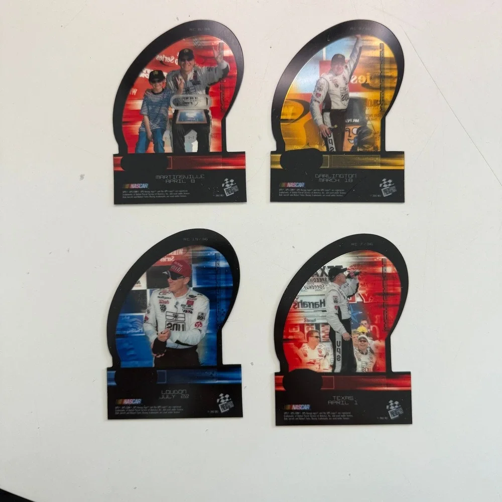 4 Dale Jarrett 2002 Press Pass Eclipse Racing Champions Die-Cut NASCAR Cards Lot